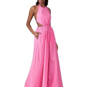 Elegant Pink Maxi Dress